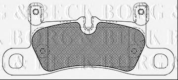 BORG & BECK bbp2421 -  Комплект тормозных колодок, дисковый тормоз